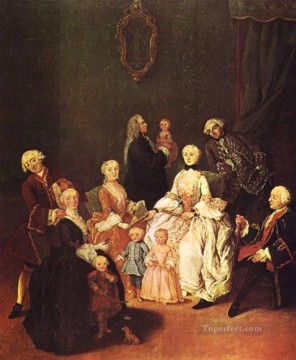  Familia Pintura - Escenas de la vida familiar del patricio Pietro Longhi